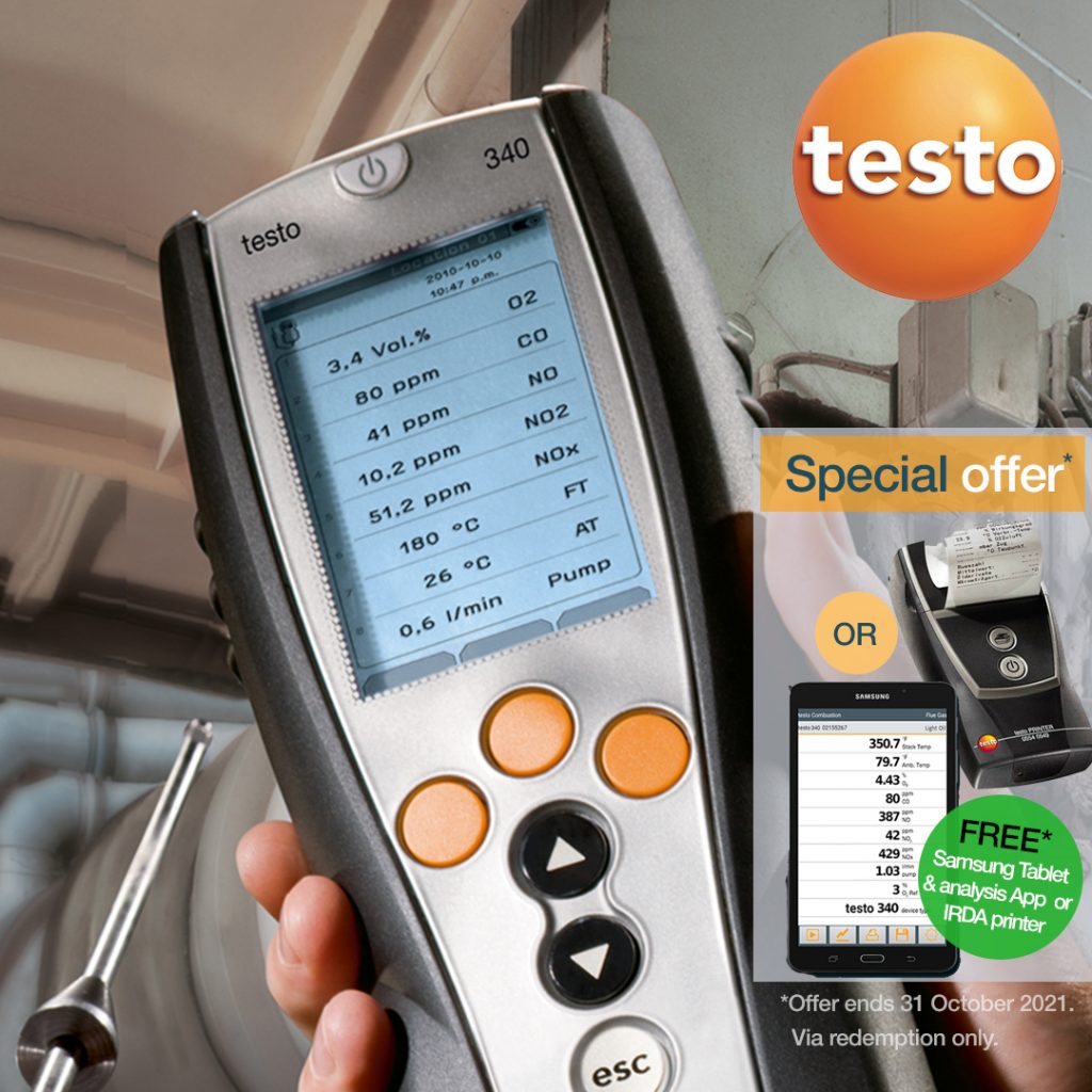Testo 340 Combustion & Emission Analyzer Test Instruments